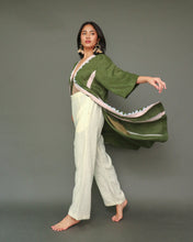 Load image into Gallery viewer, Hayahay Linen Button Down Cover-Up with Tboli Embroidery and Deep Pockets