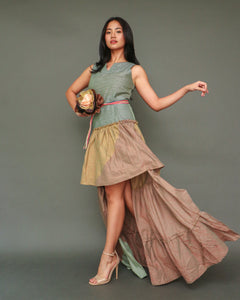 Uwian Na Dress in Contemporary Negros Weave