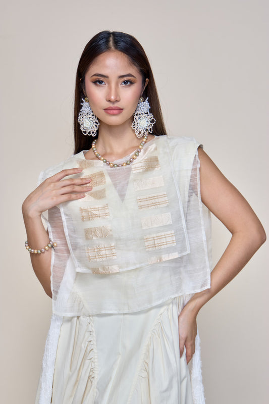 Tadhana Suksuk Piña Barong of Aklan Bib
