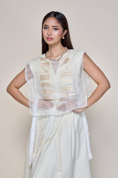 Tadhana Suksuk Piña Barong of Aklan Bib