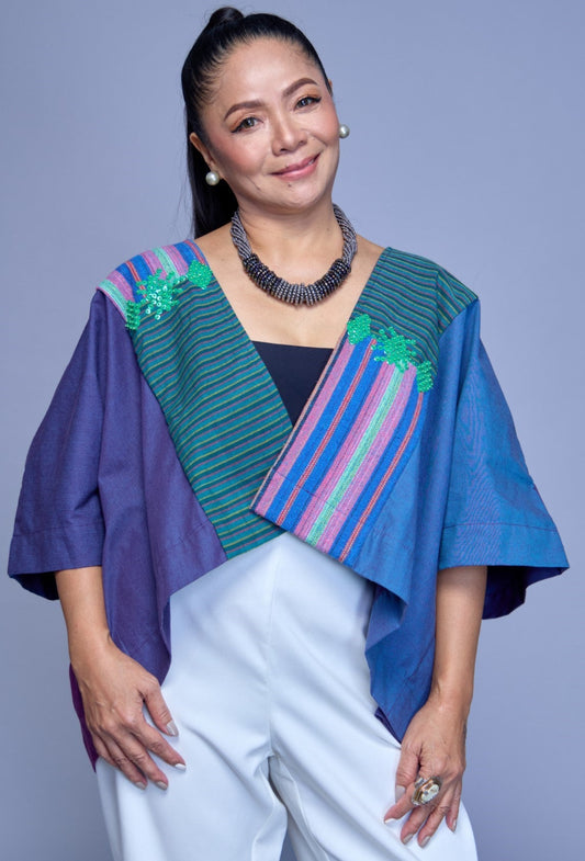 Makulay Heritage Poncho in Negros and Isabela Weaves