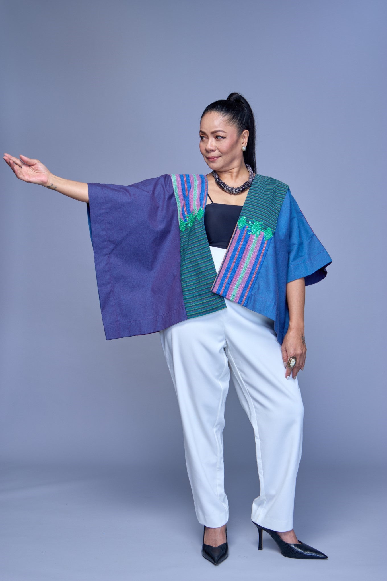 Makulay Heritage Poncho in Negros and Isabela Weaves