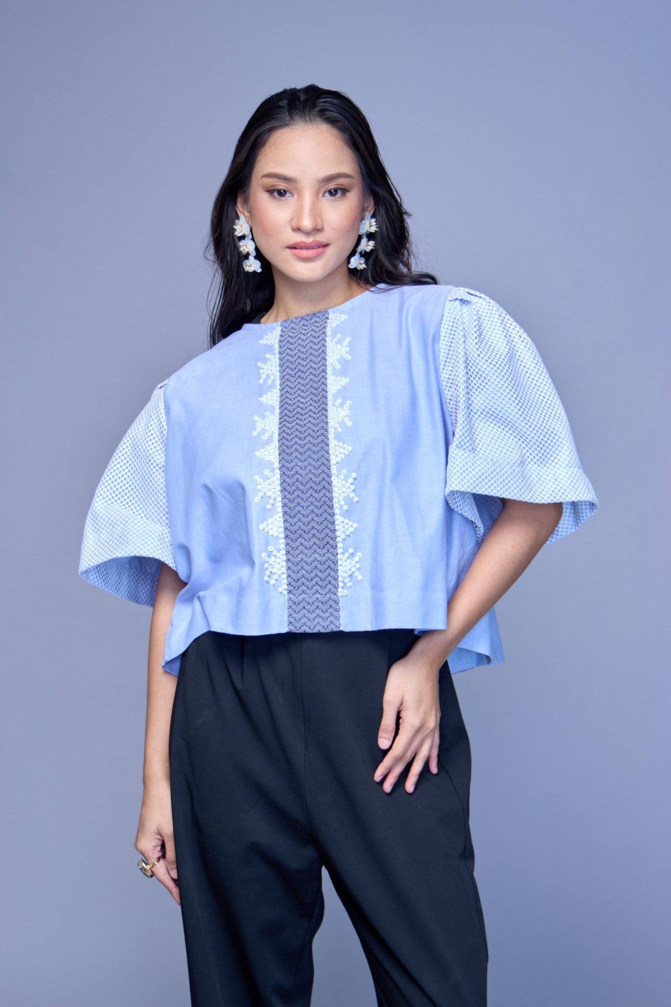 Alon Top with Kabangkalan 100% Cotton Weave