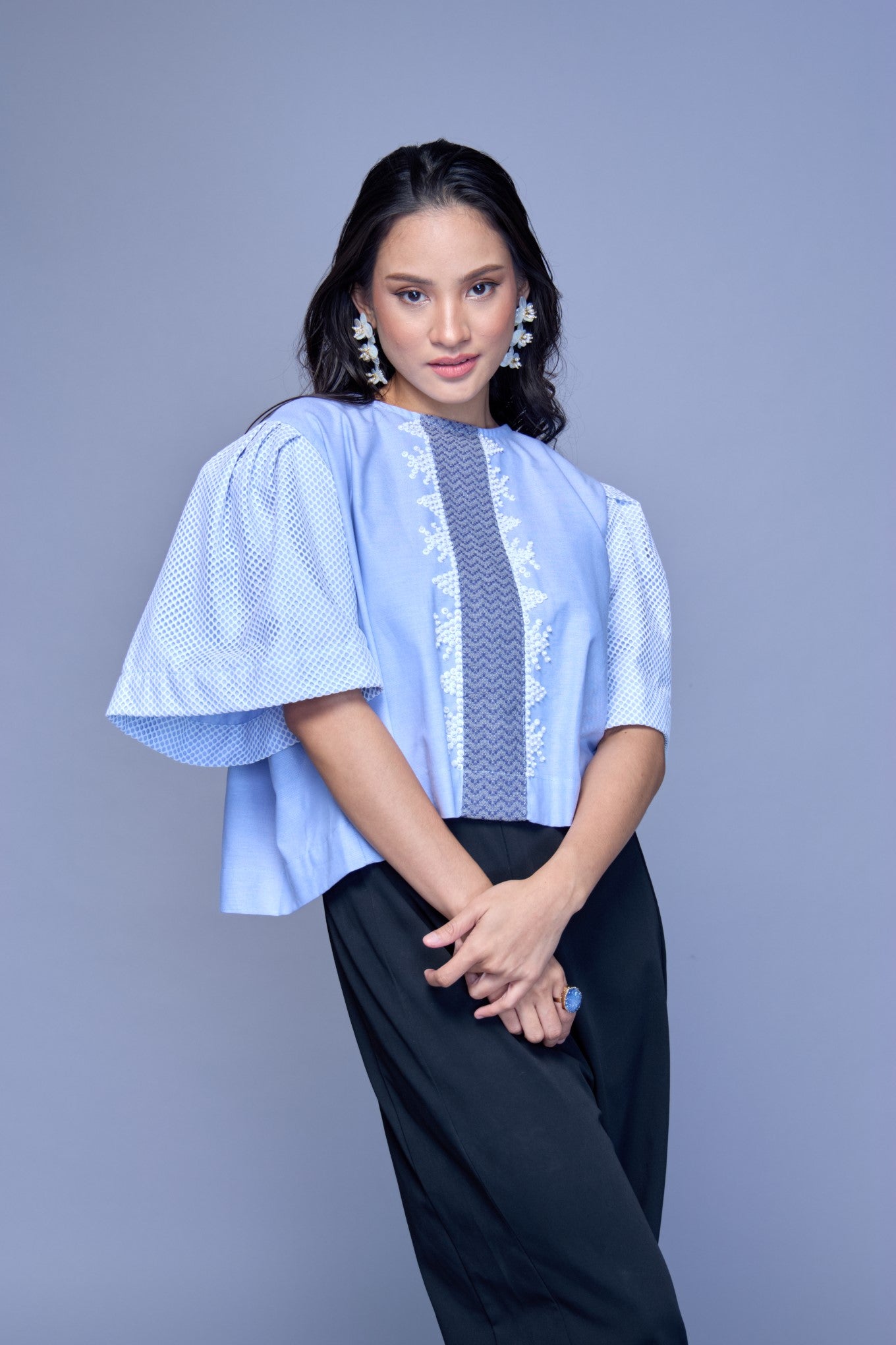 Alon Top with Kabangkalan 100% Cotton Weave