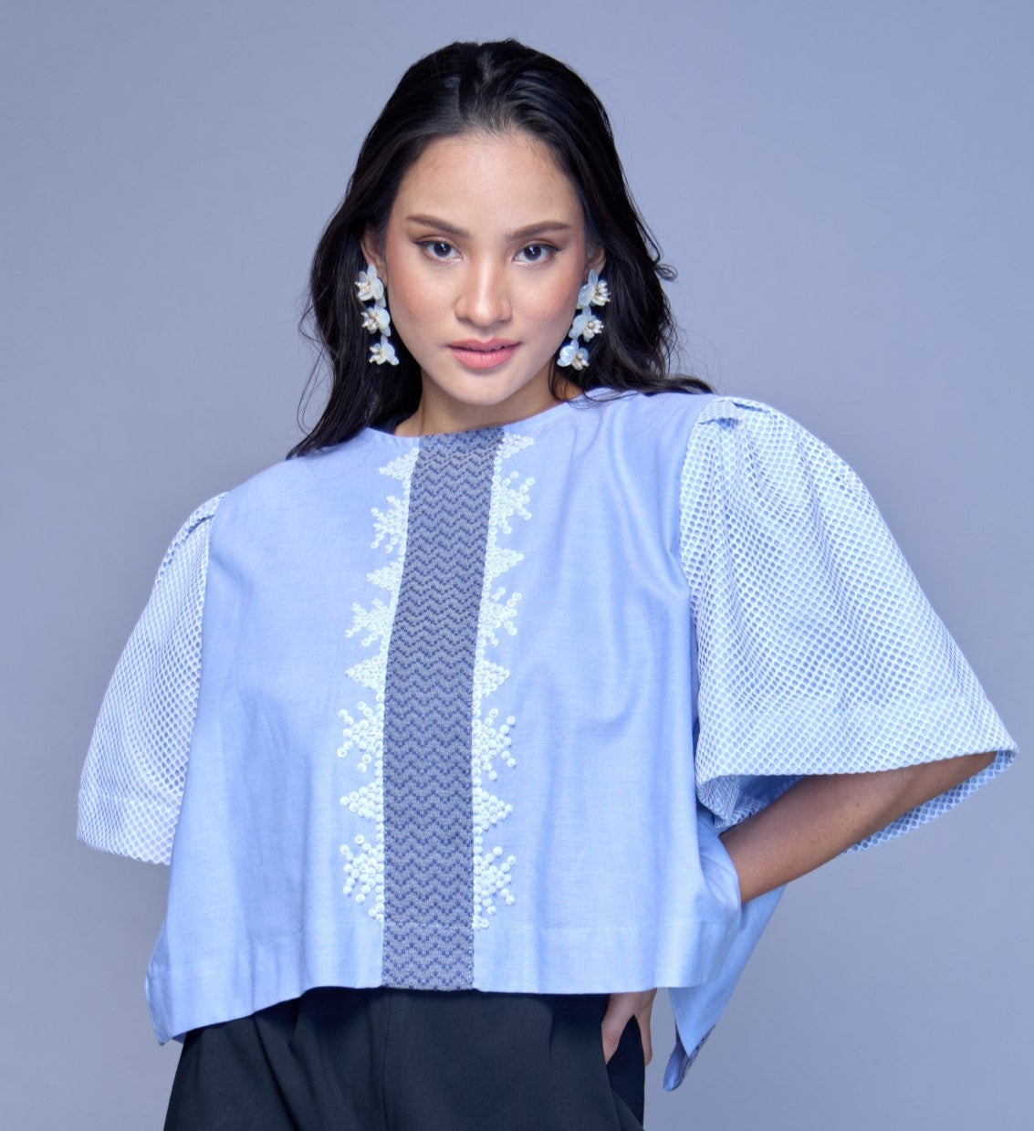 Alon Top with Kabangkalan 100% Cotton Weave