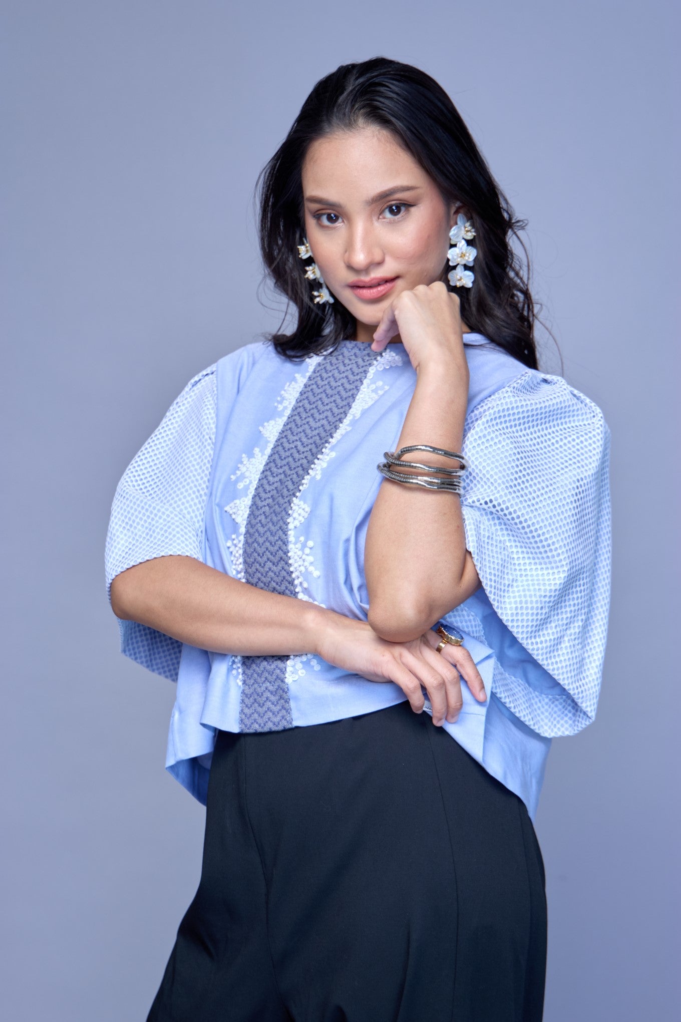 Alon Top with Kabangkalan 100% Cotton Weave