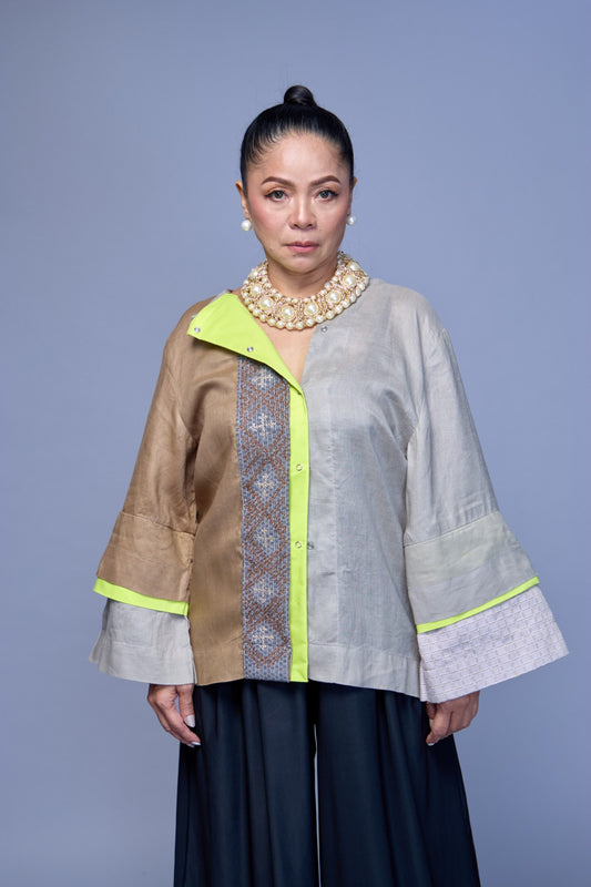 Sinag Earth Cover Up with Nesif Embroidery