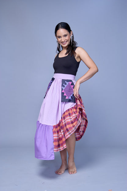 Manila Skirt Lilac with Inaul Weave