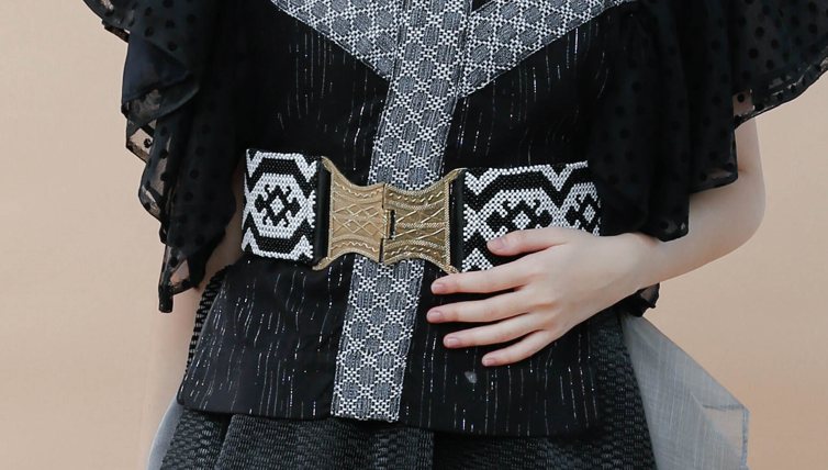 T'boli belt with hand bead work by the Tboli Tboli with real Tboli Brass.