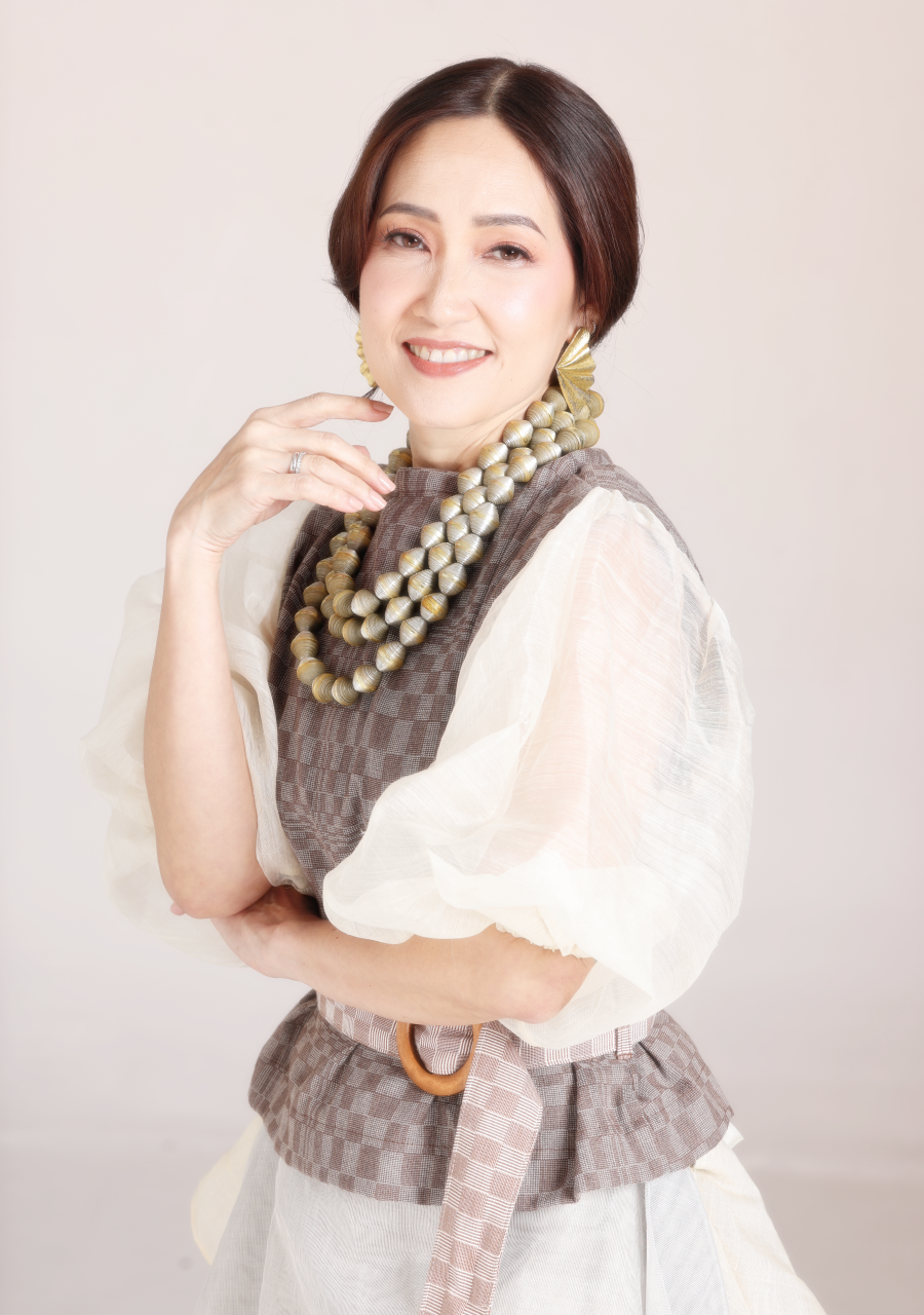 Barong Balloon Sleeves in Binakol with Belt
