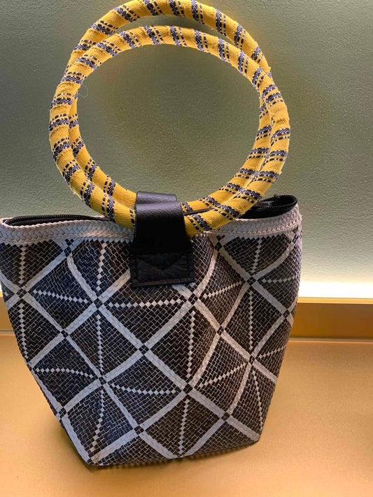 Mangyan Tribe Basket Bag with Handwoven Strap from Kalinga Cordillera