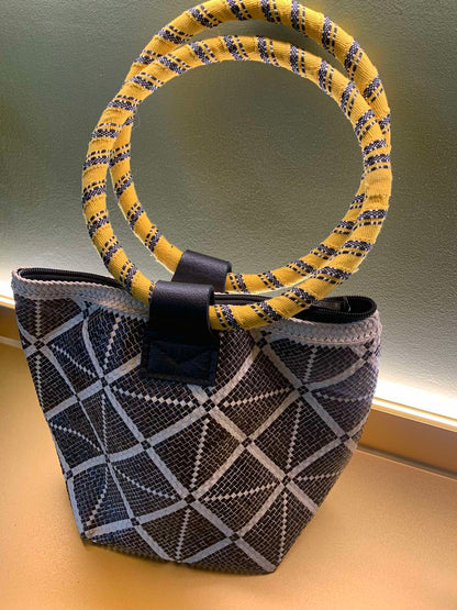 Mangyan Tribe Basket Bag with Handwoven Strap from Kalinga Cordillera