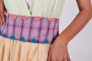 Kaimito Mahangin Summer Dress with Reversible Beadwork Belt