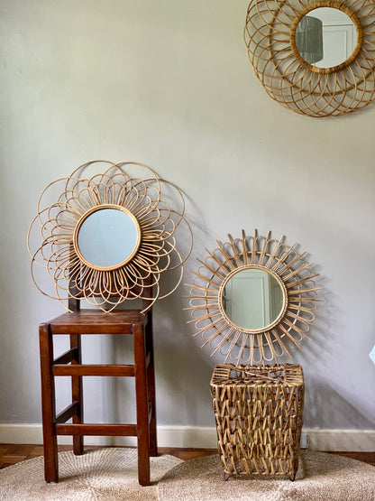 Mother Lily Rattan Mirror