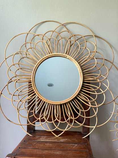 Mother Lily Rattan Mirror