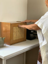 Load image into Gallery viewer, Solihiya Bread Box in Natural Mahogany Finish