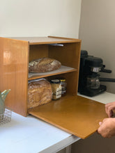 Load image into Gallery viewer, Solihiya Bread Box in Natural Mahogany Finish