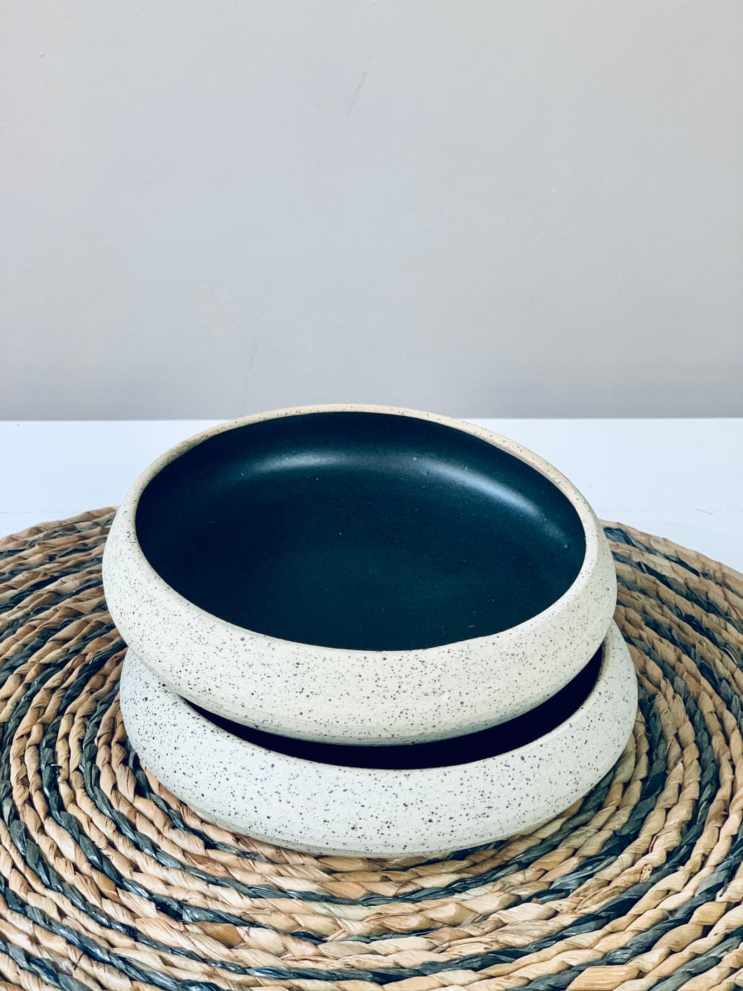 Hand Molded Stoneware Soup Bowl