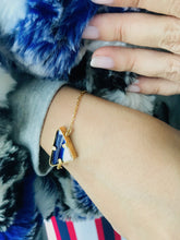 Load image into Gallery viewer, Triad Gold Blue Bracelet