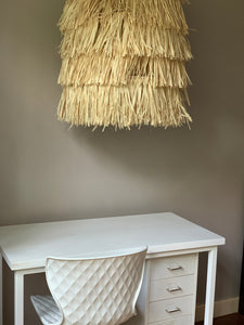 Raffia Dropped Ceiling Decor
