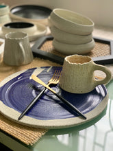 Load image into Gallery viewer, Cobalt Blue Stoneware Dinner Plate