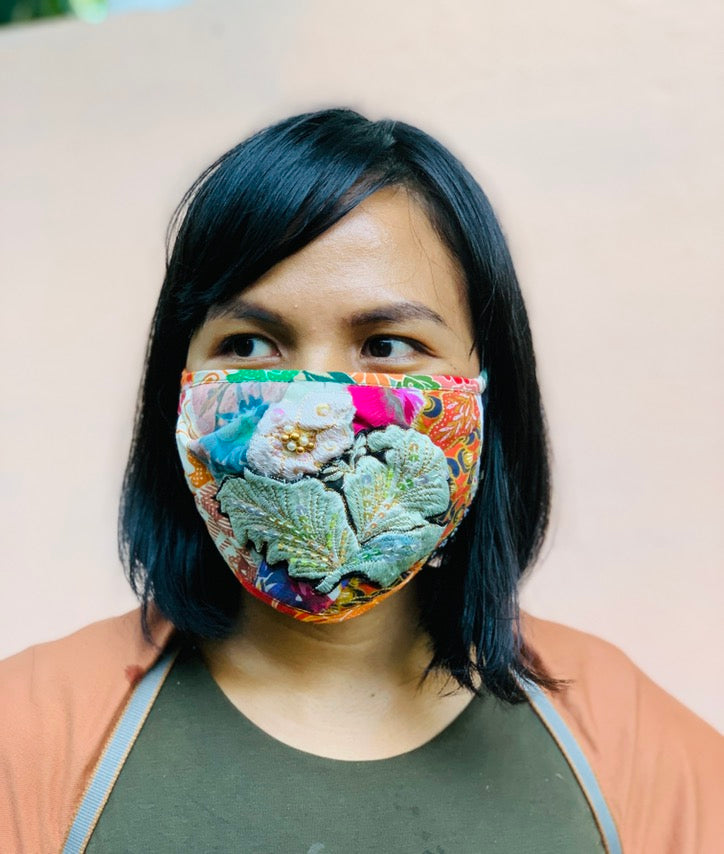 Patis Tesoro Hand Embroidered Face Masks