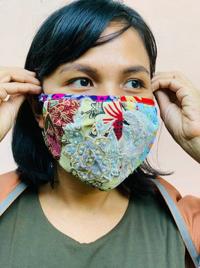 Patis Tesoro Hand Embroidered Face Masks