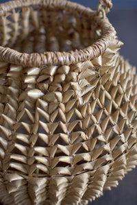 Jar Shaped Lamp Frame Basket with Handle