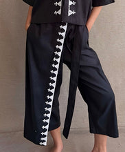 Load image into Gallery viewer, Lakwatsa Linen Coords Top and Pants with Hand Embroidery