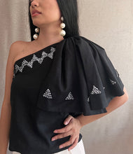 Load image into Gallery viewer, Gabriela Blouse with Huge Ribbon Accent